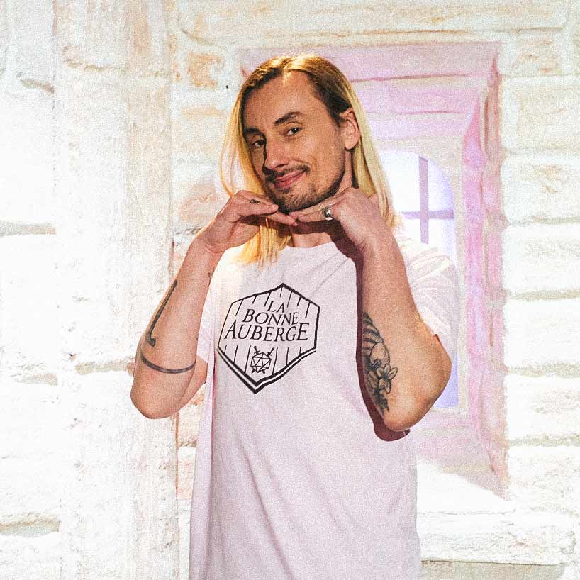 T-shirt premium unisexe logo noir