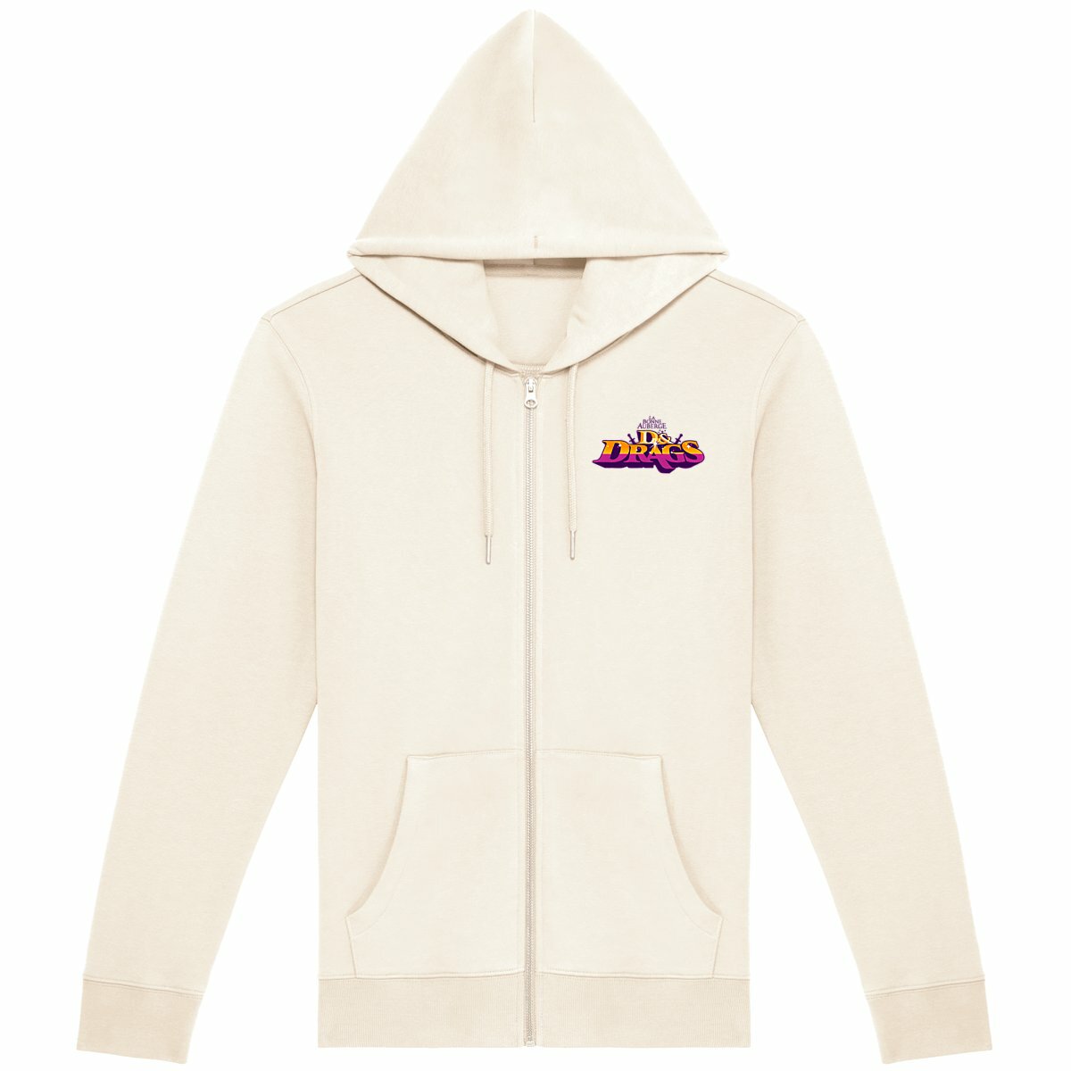 Sweat à capuche zippé Premium plus unisexe