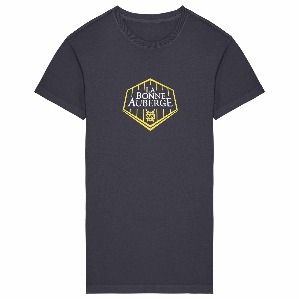 Robe T-shirt Premium Jaune et blanc