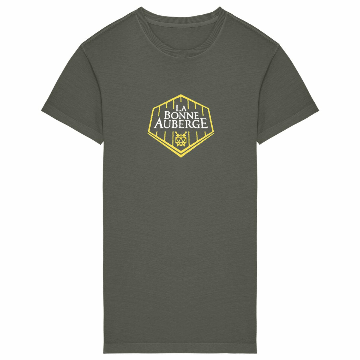 Robe T-shirt Premium Jaune et blanc