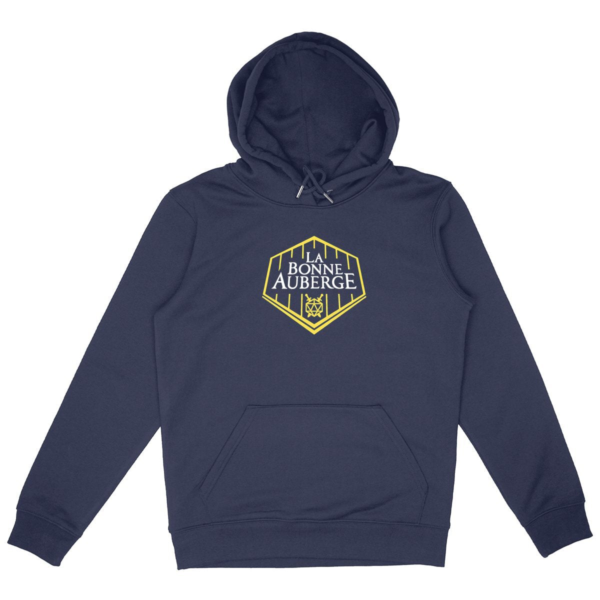 Hoodie unisexe logo jaune