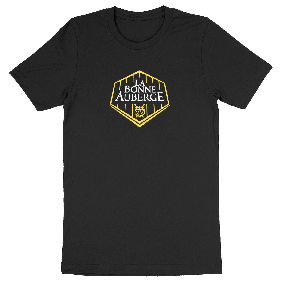 T-shirt Unisexe logo jaune & blanc