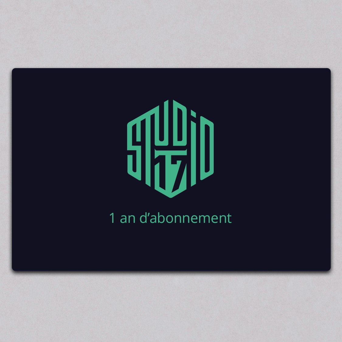 Carte cadeau 1 an d'abonnement à la plateforme Studio17