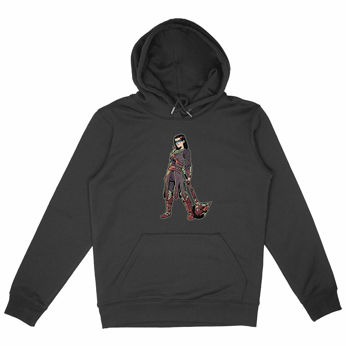 Hoodie Premium Unisexe Furia - face_noir